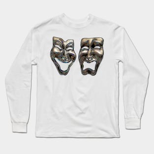 Theatre Masks Modern Long Sleeve T-Shirt